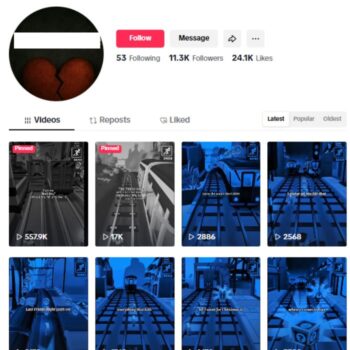 11K Music Lyrics Tiktok Account for sale