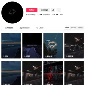 13K Songs Lyrics Tiktok Account for sale