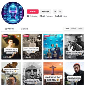 20K History Facts Tiktok Account for sale