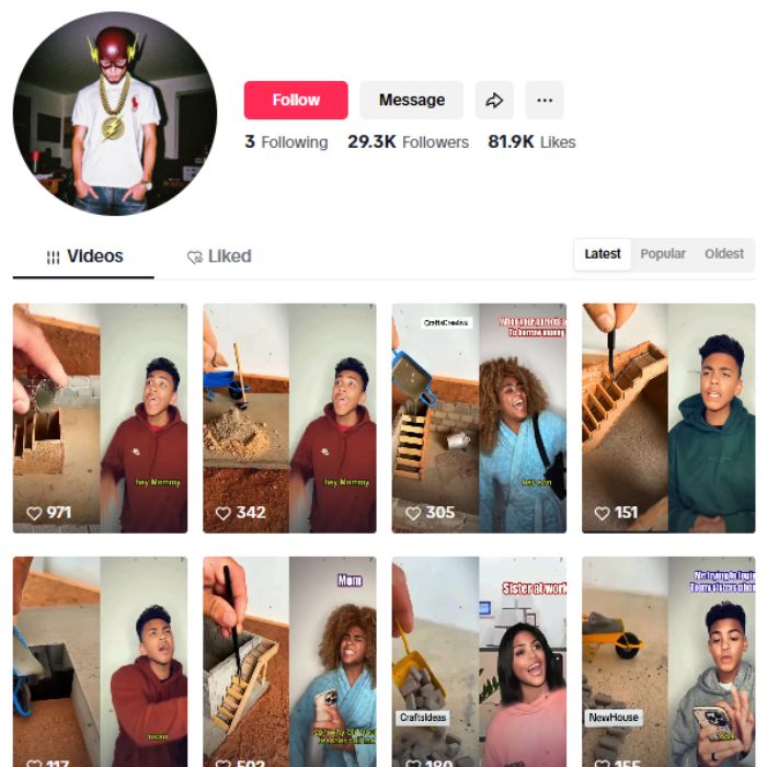 29K Entertainment Viral Tiktok Account for sale