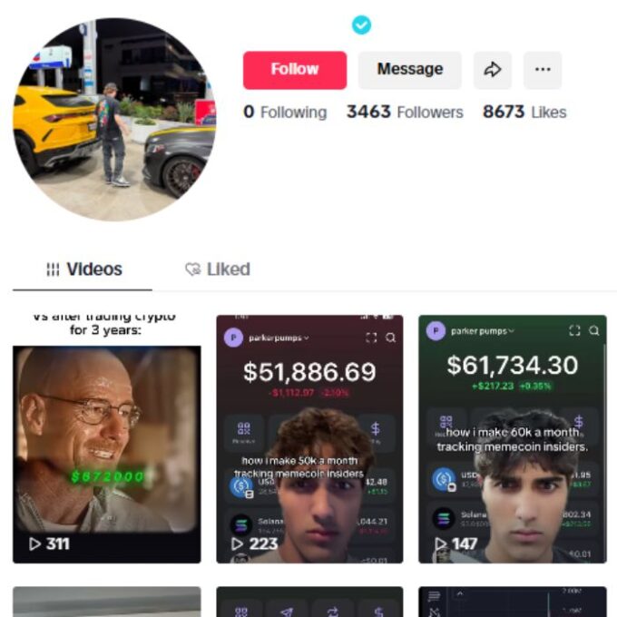 3K Verified Tiktok Account for sale