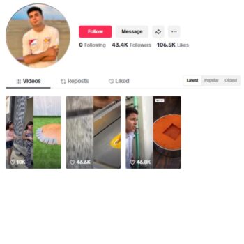 40K Entertainment Random TikTok Account for sale