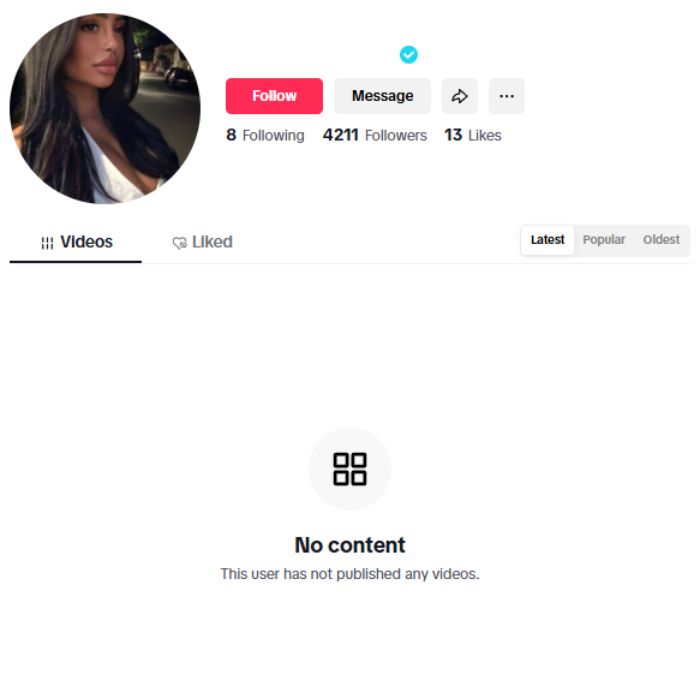 4K Verified Tiktok Account for sale