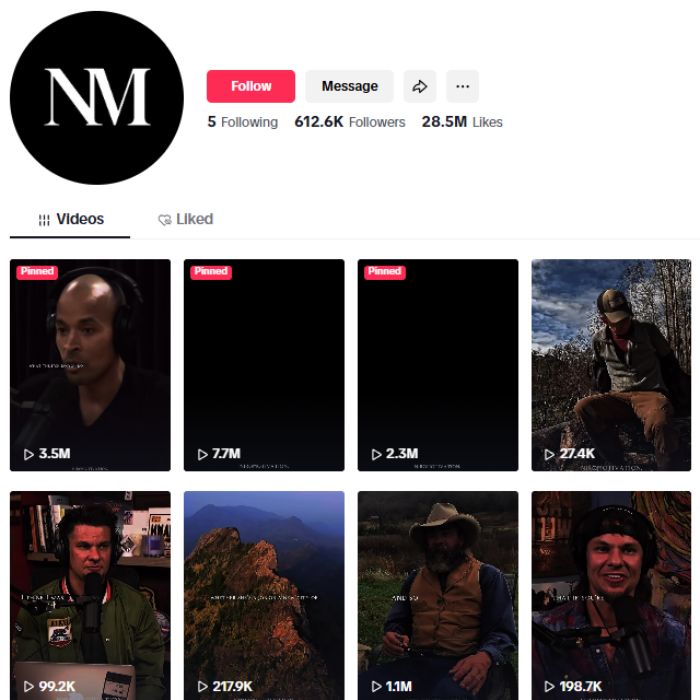 600K Motivation Success Tiktok Account for sale
