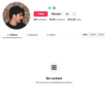 70K Verified Tiktok Account for sale