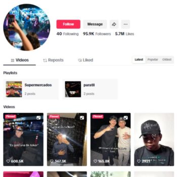 95K Entertainment Influencer TikTok Account for sale