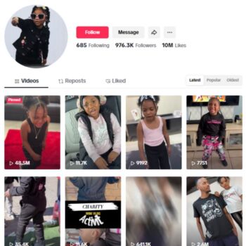 970K Girl Dance Influencer Tiktok Account for sale