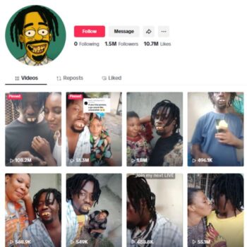 1.5M African Viral TikTok Account for sale