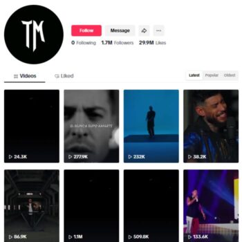 1.7M Music Concerts Tiktok Account for sale