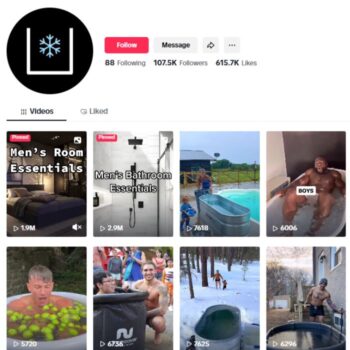 105K Icebath Fitness TikTok Account for sale