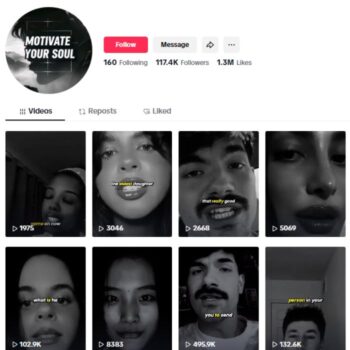 110K Entrepreneur Motivation Tiktok Account for sale