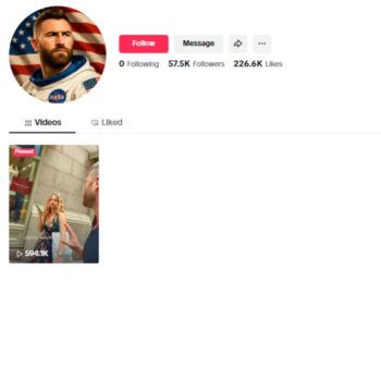 55K Influencer Entertainment TikTok Account for sale