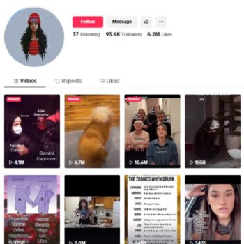 95K Astrology Zodiac Tiktok Account for sale