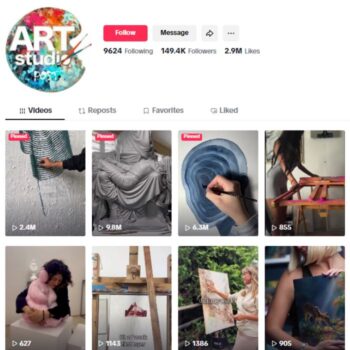 149K Art Painting TikTok Account for sale