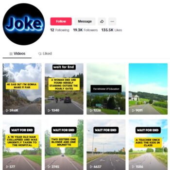 19K Funny Stories Humor Tiktok Account for sale
