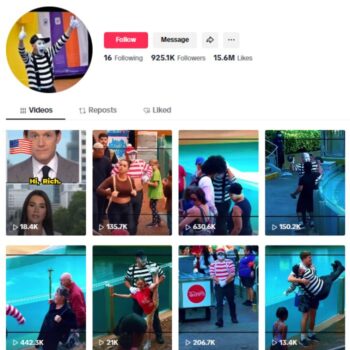 920K Funny Mime Memes Tiktok Account for sale