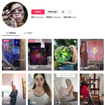 9K Women Artist TikTok Account for sale