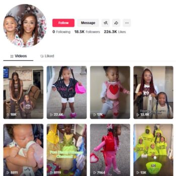 18K American Family Vlog TikTok Account for sale