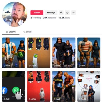 20K AI Clips Tiktok Account for sale