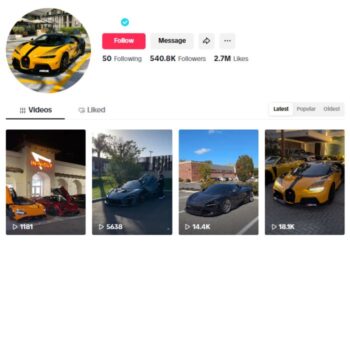 540K Verified Tiktok Account for sale