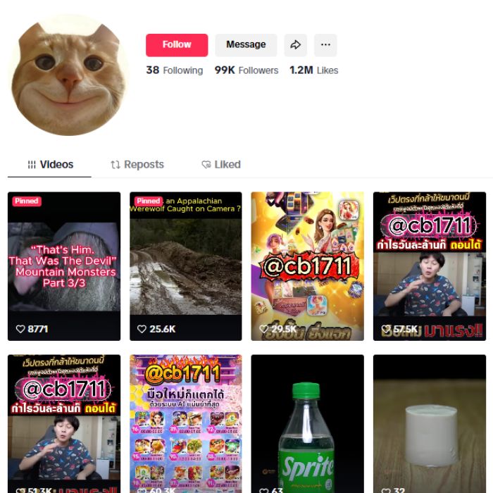 95K Experiments Entertainment Tiktok Account for sale