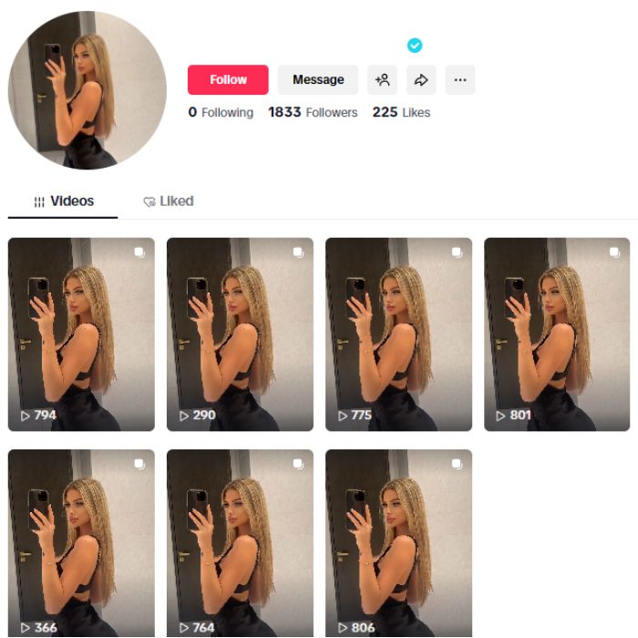 1K Verified Tiktok Account for sale