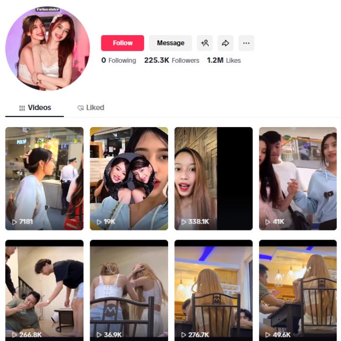 220K Cute Girl Lifestyle TikTok Account for sale