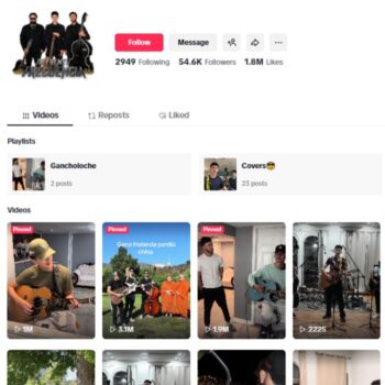50K Music Songs Tiktok Account for sale