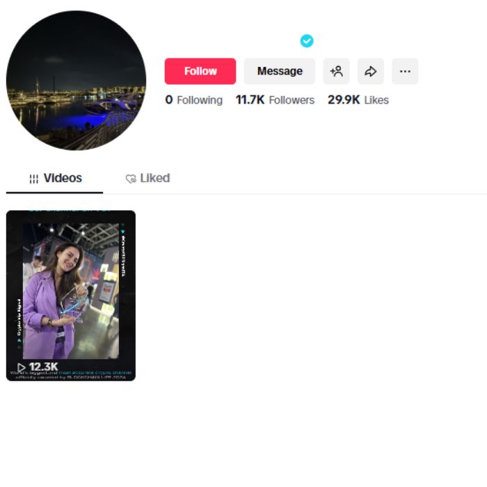 11K Verified Tiktok Account for sale