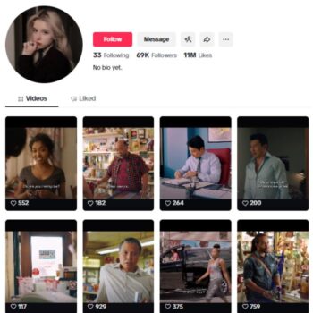 65K Movie Clips Tiktok Account for sale