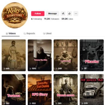 11K History Philosophy TikTok Account for sale