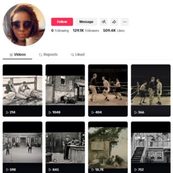 120K Charlie Chaplin TikTok Account for sale
