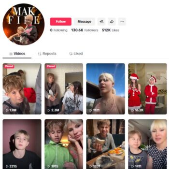 130K Vlog Family Influencer Tiktok Account for sale