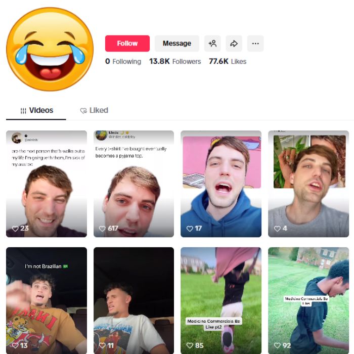 13K Memes Humor Tiktok Account for sale