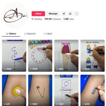 190K Painting Art TikTok Account for sale