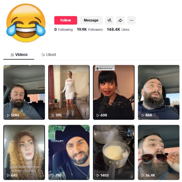 19K Comedy Entertainment Tiktok Account for sale