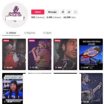 2.4M Music 2010's Hip-hop Tiktok Account for sale