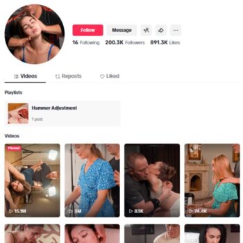 200K Chiropractor Health TikTok Account for sale