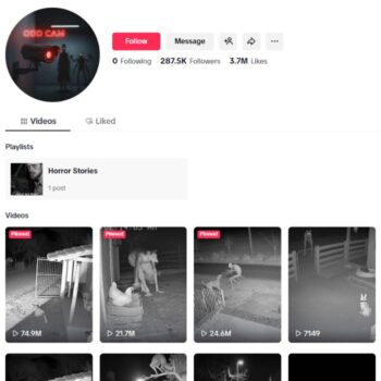 280K Skinwalker Scary TikTok Account for sale
